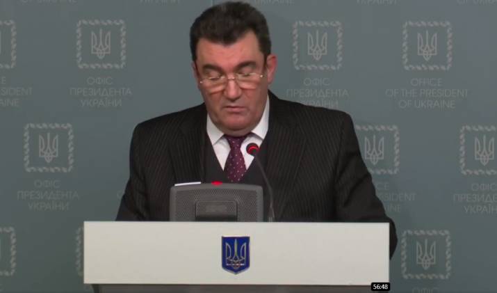 Брифинг Секретаря СНБО Украины Алексея Данилова (видео)