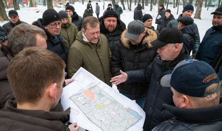 Сквер возле ДК Металлист Харьков