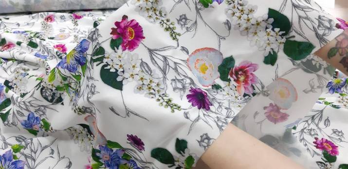 ткань с принтом