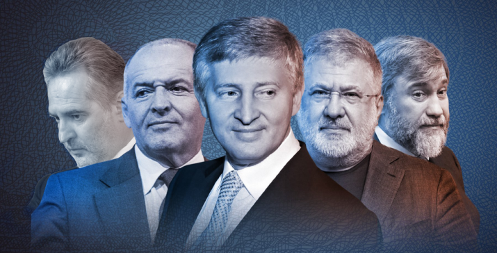 Рінат Ахметов, Віктор Пінчук, Ігор Коломойський, Вадим Новінський і Дмитро Фірташ (колаж: LIGA.net)
