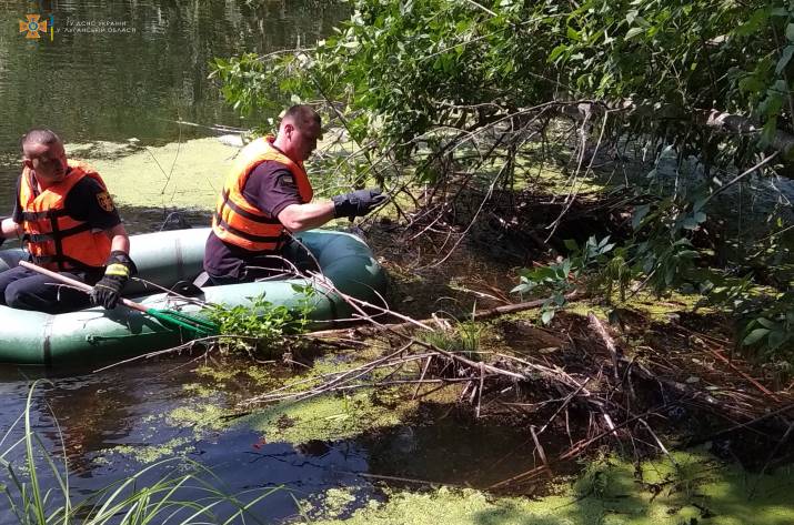 Вчера, 1 августа, спасатели помогли полицейским достать тело мужчины из реки Айдар в Новоайдаре Счастьенского района.