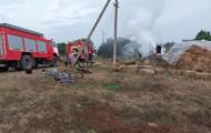 В Курячевке Старобельского района горели два сеновала. Полиция открыла уголовное производство.