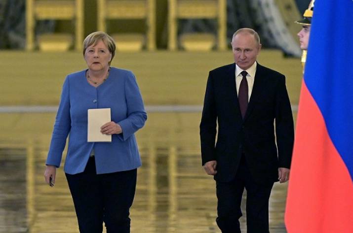 Путин Меркель