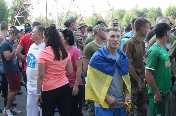 В Северодонецке прошел патриотический забег (фото, видео)