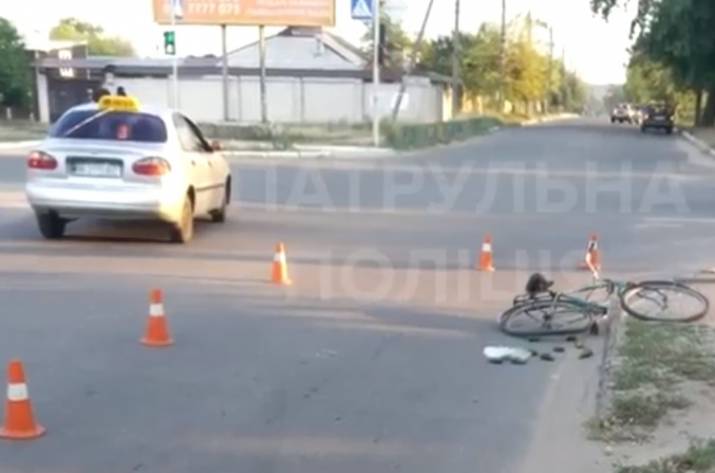 В Рубежном произошло ДТП, в результате которого пострадал велосипедист.