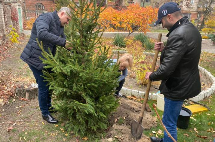 Рубежное присоединилось к глобальному экопроекту: в городе высадили деревья 