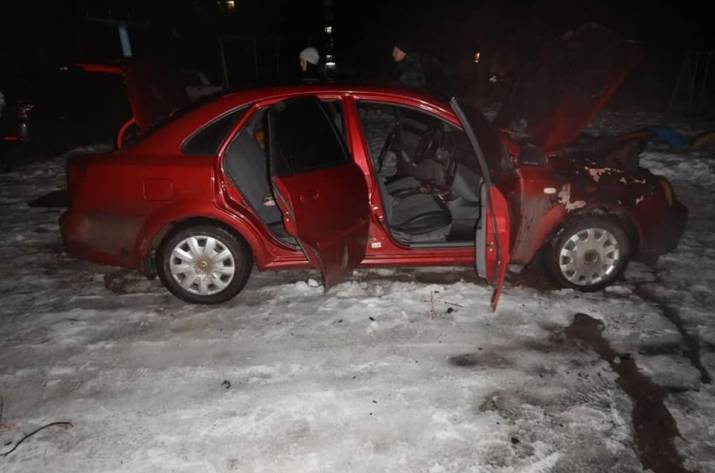В Северодонецке горело авто