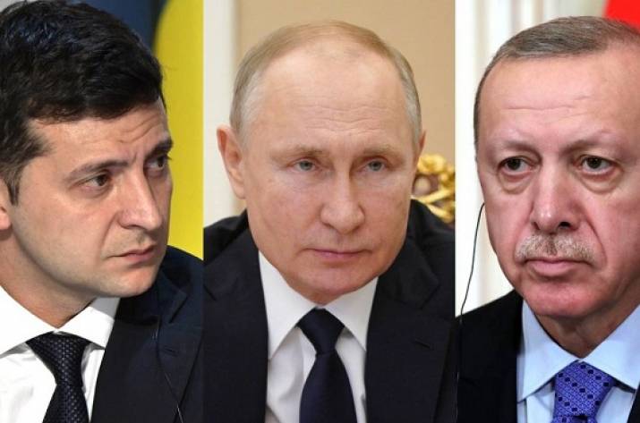 Зеленский Путин Эрдоган