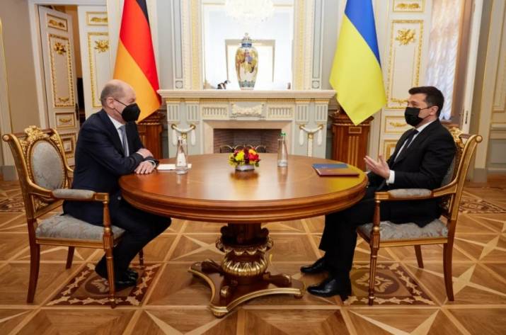 Украина предоставит законопроект об особом статусе Донбасса, - Шольц