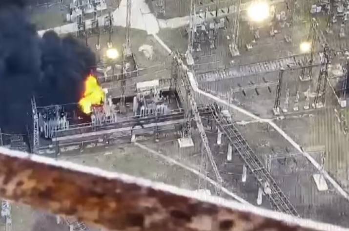 Оккупанты обстреляли Луганскую ТЭС: видео