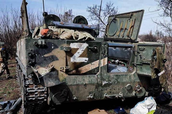 В Донецкой области разбили россиян: опубликованы фото после боя