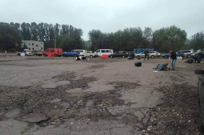 Обстрел колонны Запорожье