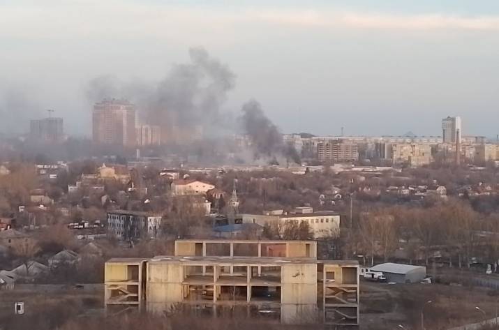 Обстрел Донецк