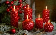новогодние свечи