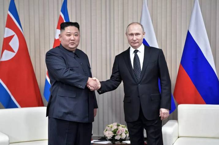 Путин Ким Чен Ын