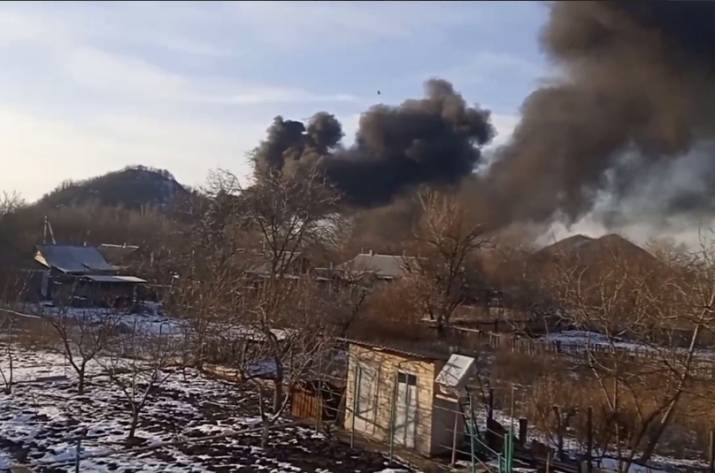 Пожар Донецк