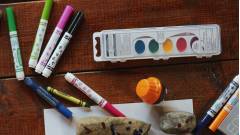 Дитяча творчість, олівці, фарби