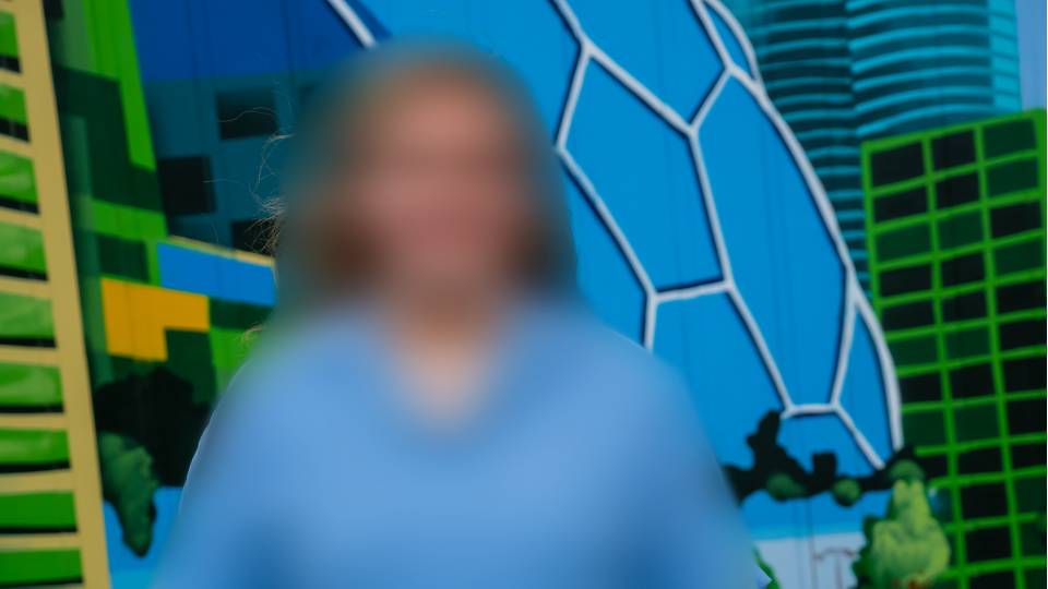Аліна з Ганусівки у модульному містечку Бородянки