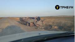 дорога розбита техніка луганщина