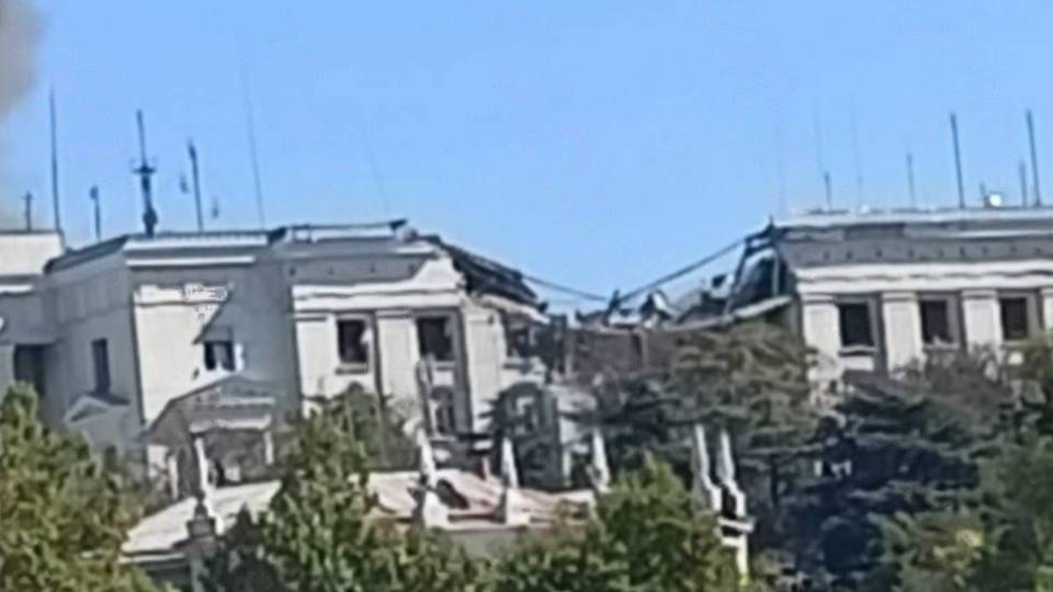 Штаб Чорноморського флоту РФ після ракетного удару