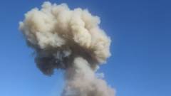 Дим від вибуху в Сорокиному