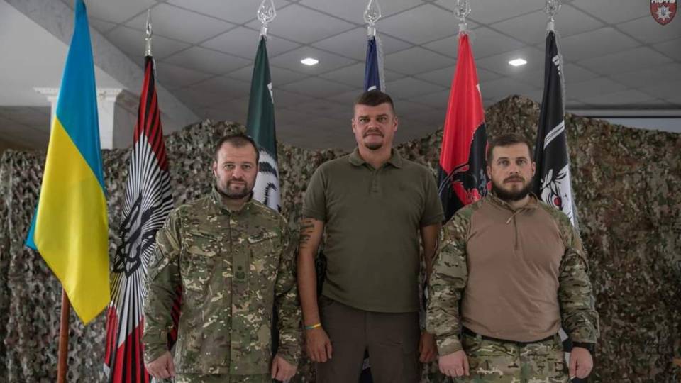 Артем Лисогор та бійці батальйону