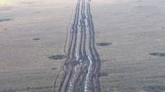 Російські інженери встановлюють протитанкові надовби на Луганщині. Жовтень 2022. Фото: ЗМІ РФ