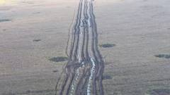 Російські інженери встановлюють протитанкові надовби на Луганщині. Жовтень 2022