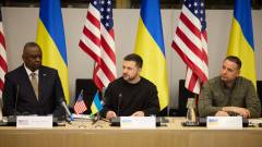 Міністр оборони США Ллойд Остін, Володимир Зеленський, Андрій Єрмак
