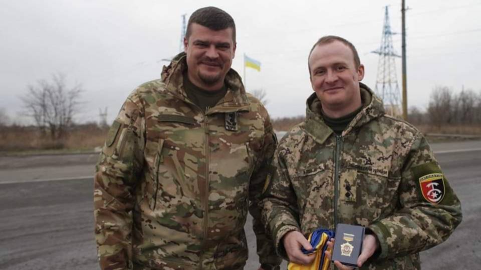 журналіст Олександр Марченко та Артем Лисогор, очільник Луганської обласної військової адміністрації ЛОВА